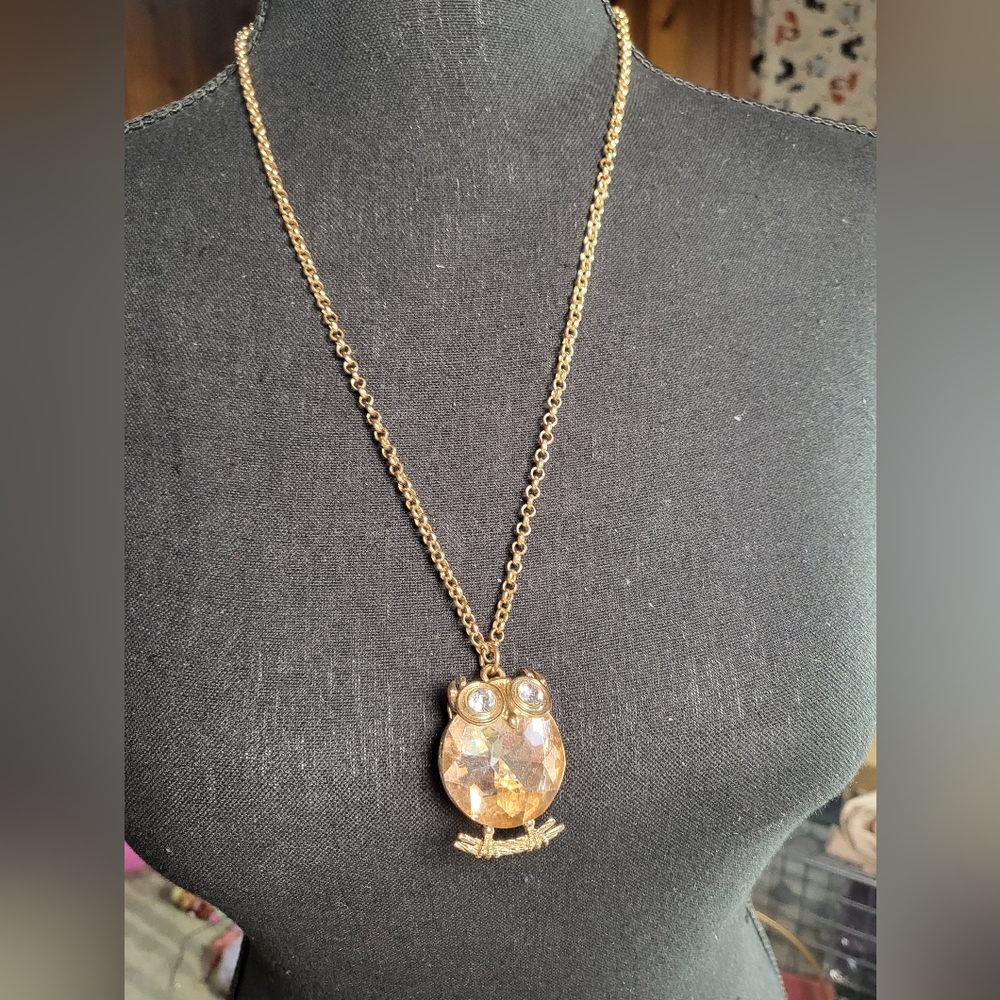 Source Unknown Gold‎ Teardrop Pendant Necklace